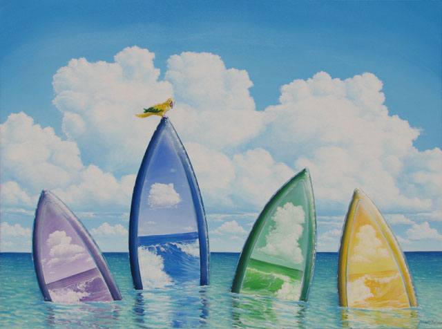 Acrylic on gallery wrap canvas